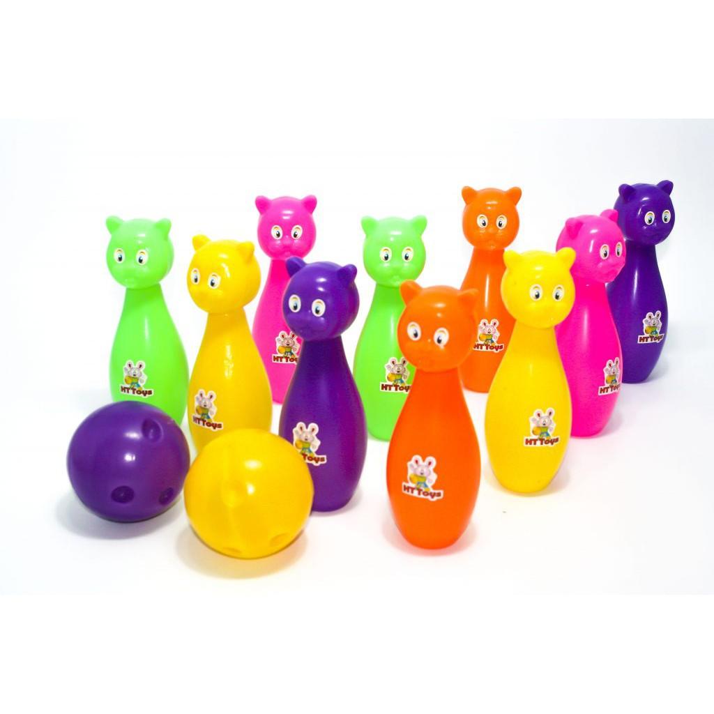 Đồ chơi bowling nhựa hình mèo đáng yêu quà tặng cho bé trẻ em
