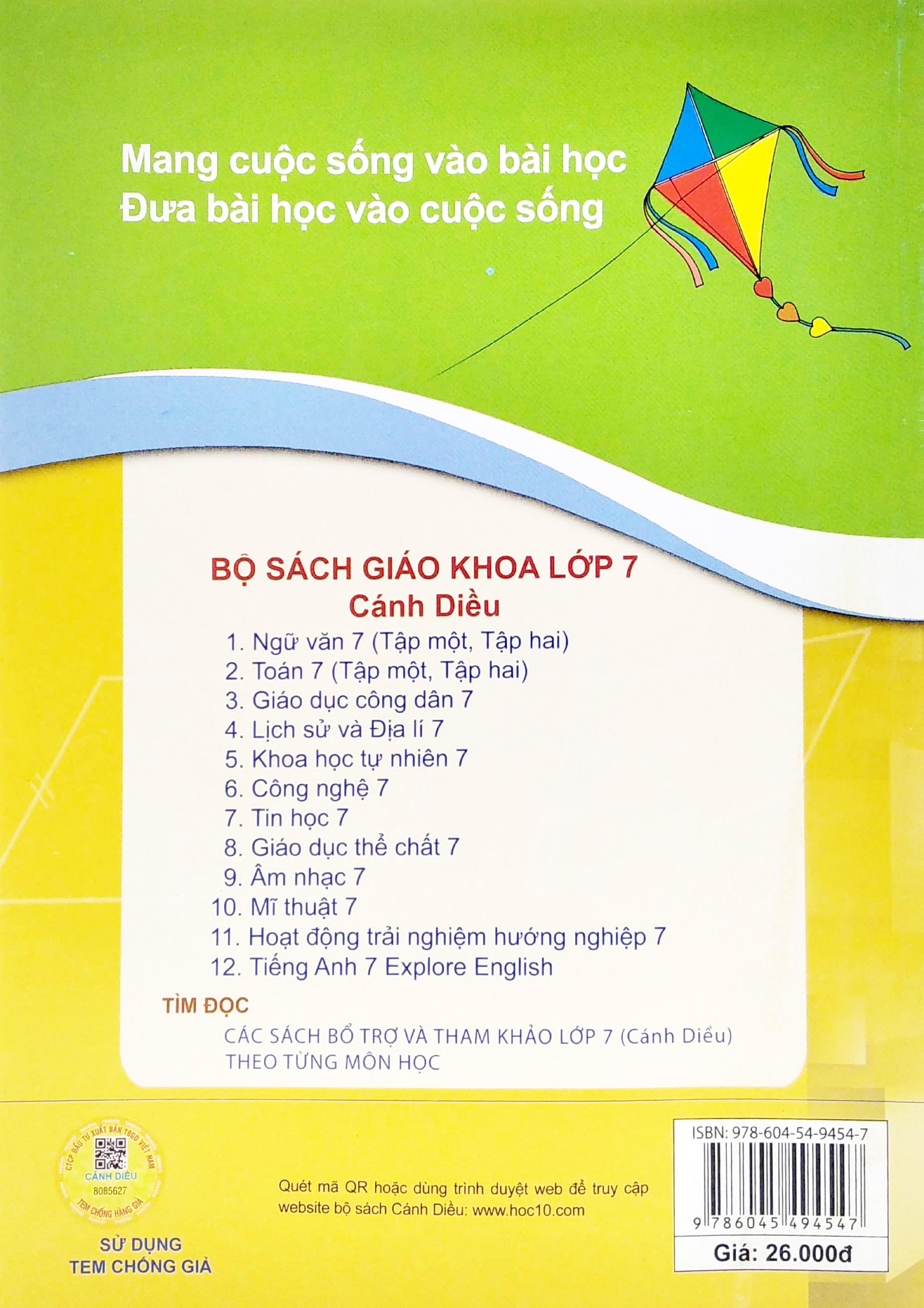 Bài Tập Toán 7/1 (Cánh Diều) (2022)