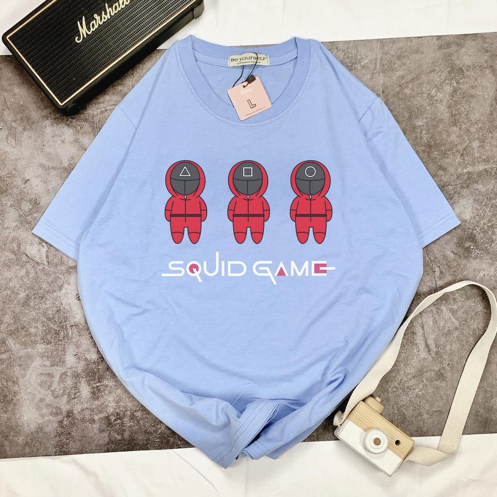 Áo thun SQUID GAME tay ngắn Be Yourself unisex size M L XL - BẢN CHIBI TRÒ CHƠI CON MỰC