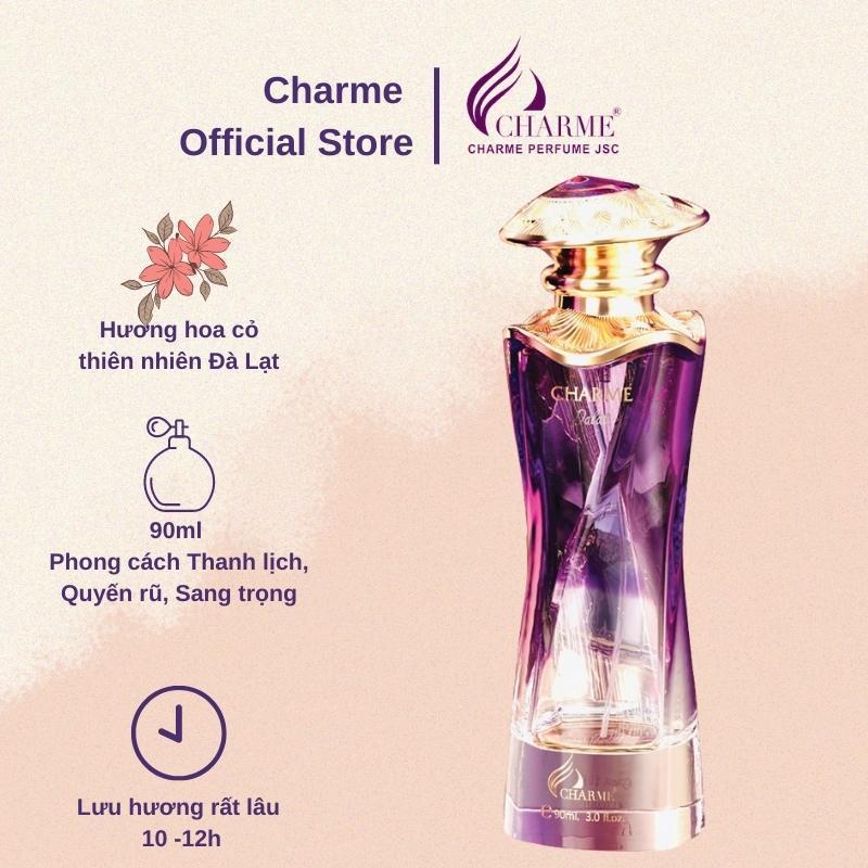 Nước hoa nữ cao cấp, Charme Dalat, lưu hương lâu, mở ra một không gian ấm áp của cánh đồng hoa, 90ml