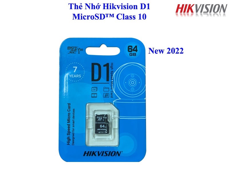 Thẻ Nhớ Micro SD Hikvision 128G-64GB-32G chuẩn Class 10, Thẻ nhớ camera, Thẻ nhớ điện thoại - hàng chính hãng