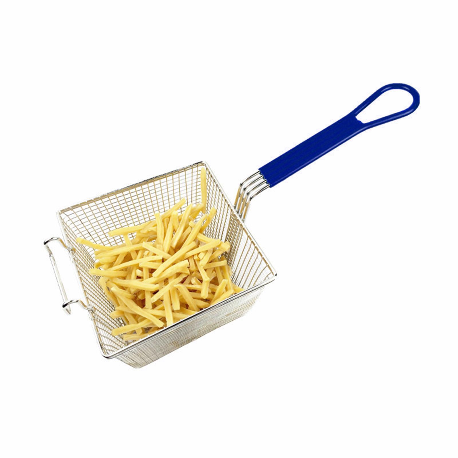 Stainless Steel Chips Deep Fry Baskets Colander for Cooking Kitchen Barbecue