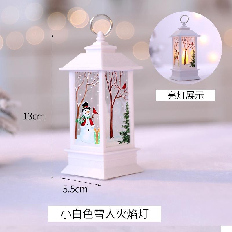 Đèn treo trang trí Giáng Sinh in hình người tuyết & ông già Noel