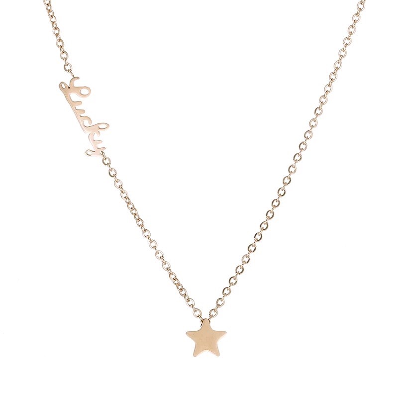 Dây chuyền titan lucky star D79