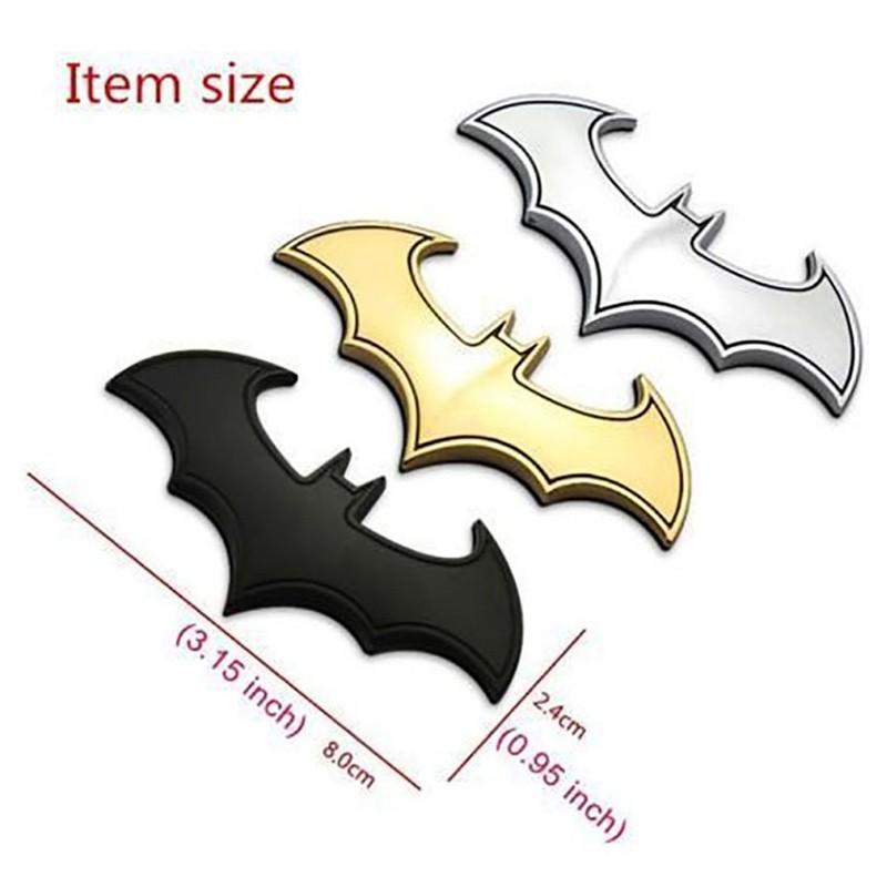 Logo Batman 3D bằng kim loại trang trí xe hơi