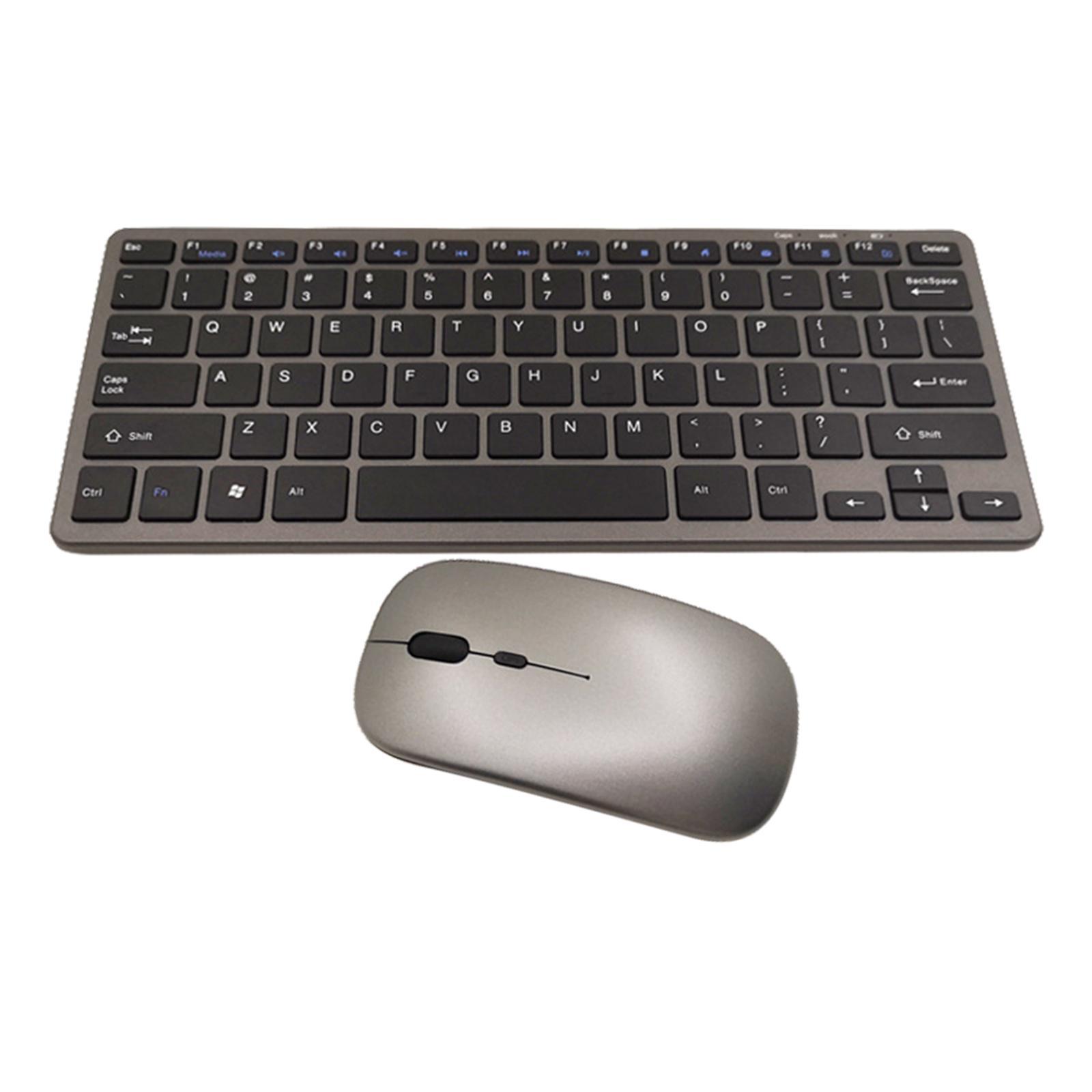 Wireless Gaming Keyboard and Mouse Mute Buttons for Home Office Laptop