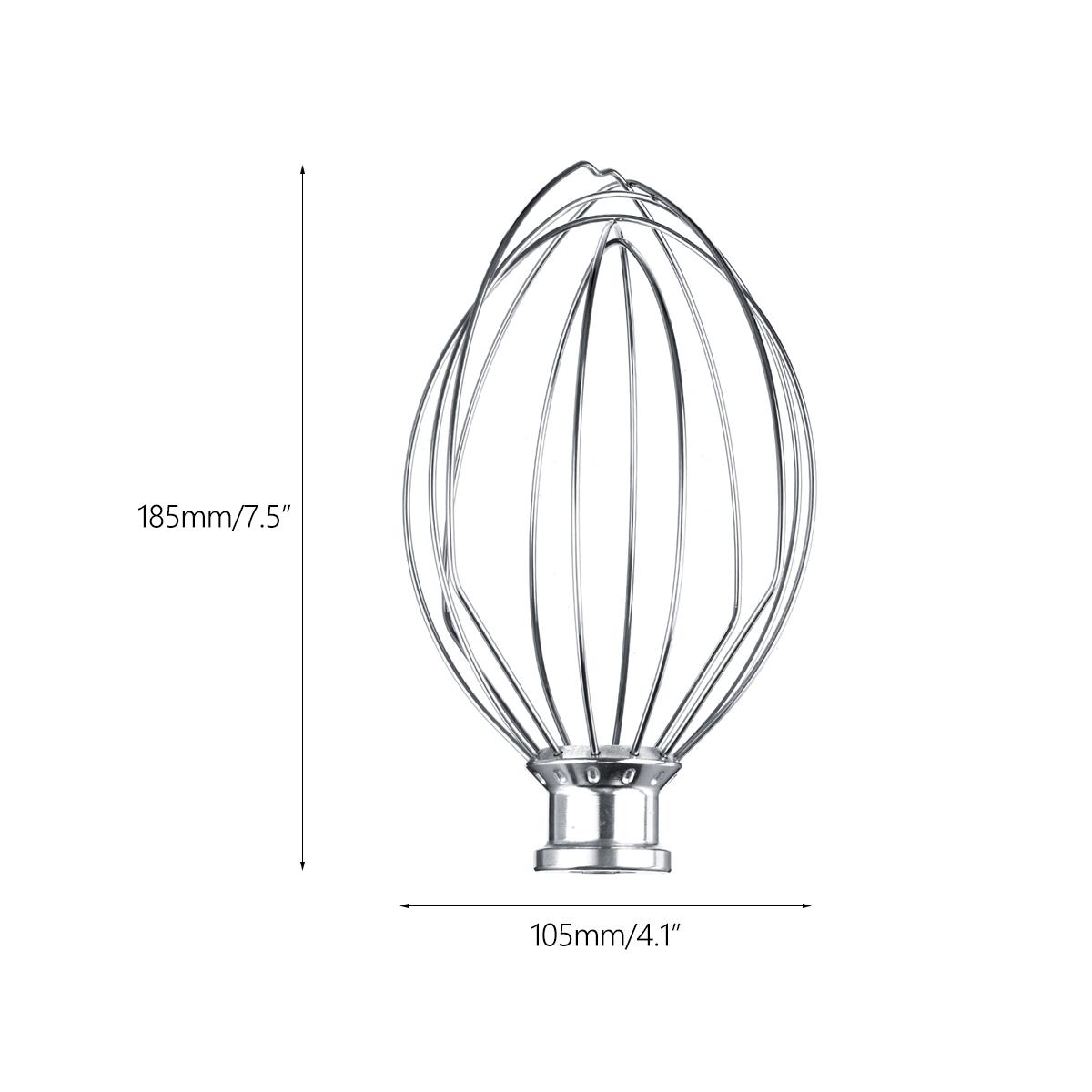 6 Kim Dây Roi Đánh Trứng Be Kem Trộn Inox Đính Kèm Cho K5AWW Đứng Que Trộn Sữa Máy Làm Mì