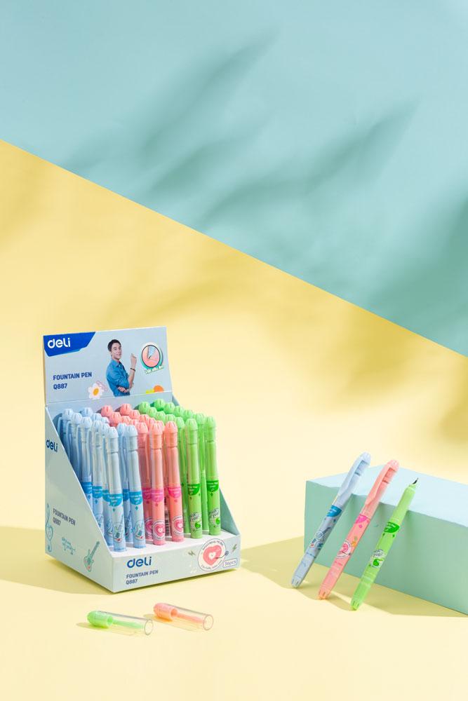 Bút Máy Nhựa Deli 0.5 mm - Phiên Bản Sơn Tùng M-TP Giới Hạn - Deli Q887 - Màu Hồng