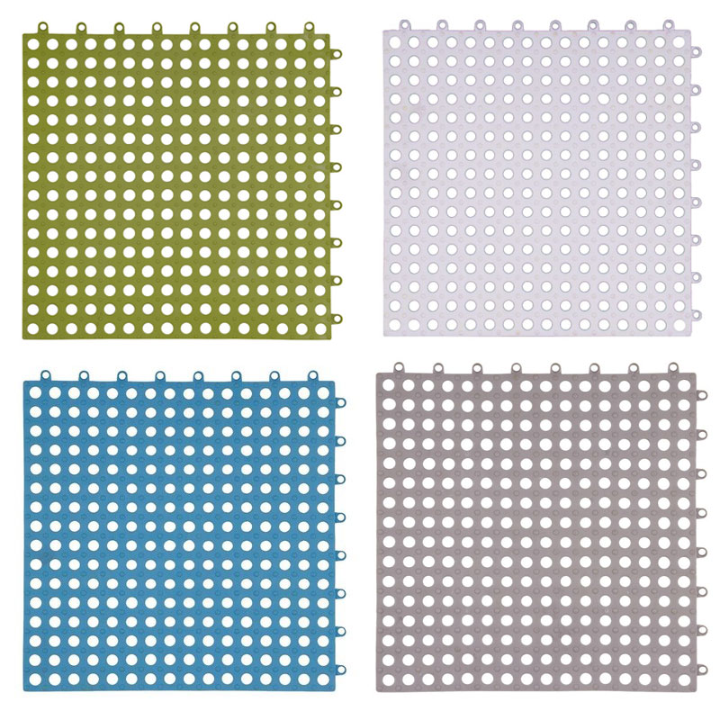Bộ 4 tấm thảm ghép chống trượt phòng tắm 30x30cm