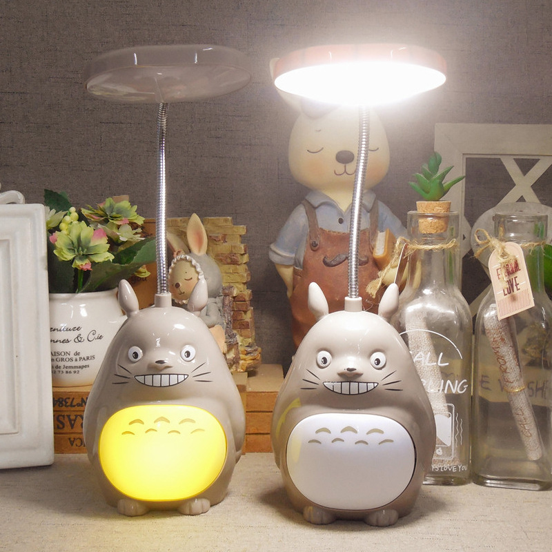 Đèn học đèn để bàn Totoro siêu xinh (Tặng móc khóa gỗ BTS thiết kế độc quyền)