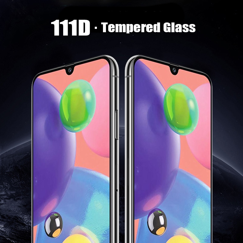 Miếng dán kính cường lực full 111D cho Samsung Galaxy A01 hiệu HOTCASE mỏng 0.3mm, độ cứng 9H - Hàng nhập khẩu