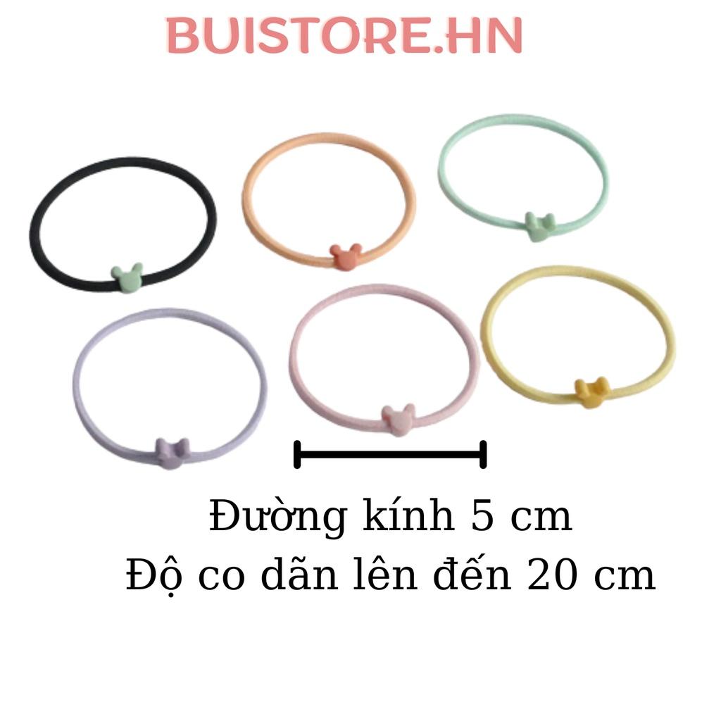 Dây buộc tóc mặt gấu nhỏ xinh Dây chun buộc tóc bé gái