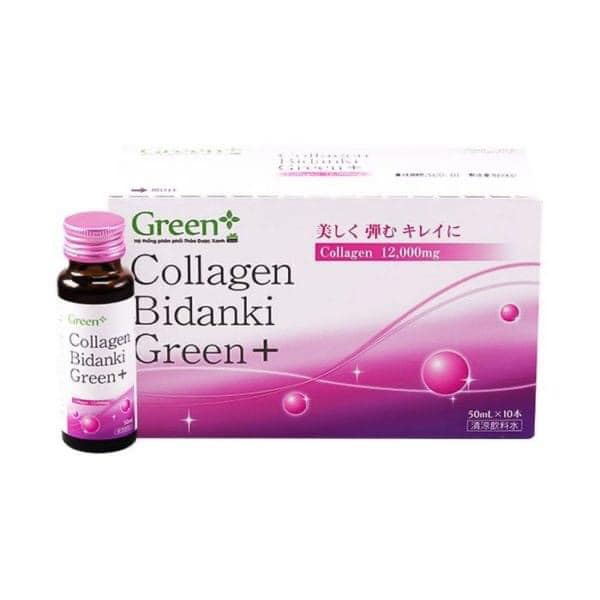 COLLAGEN Bidanki Green+ Nhật bản : Hấp Thụ Nhanh, Đẹp Da, Giữ Dáng, Hạn Chế Quá Trình Lão Hóa Da