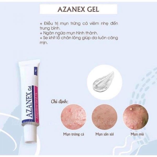 Gel Azanex trị mụn ẩn, mụn đầu đen (10g) (chính hãng)