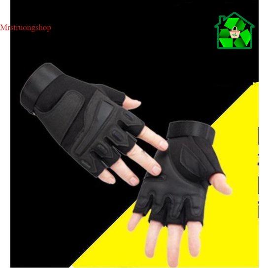 Găng Tay Xe Máy, Đi Phượt Cụt Ngón Tập Gym Đi xe Vận động ngoài trời Glove