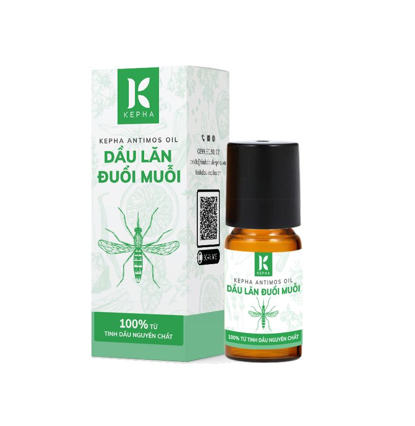 Combo 5 lọ tinh dầu lăn đuổi muỗi Kepha Antimos Oil - Lăn đuổi muỗi Antimos Oil đã có chứng nhận an toàn cho bé. Đuổi muỗi, làm lành vết sưng tấy nhanh, hiệu quả
