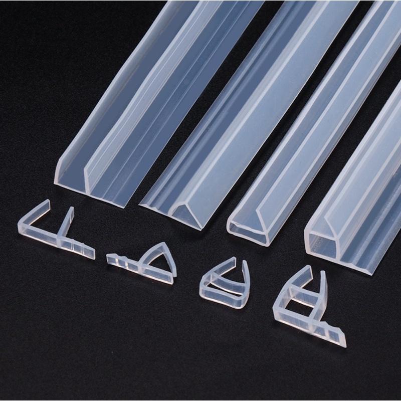 Gioăng cao su chữ h chất liệu silicon trong chuyên dụng gắn cửa kính đóng mở tác dụng ngăn bụi nước gió lùa khe cửa