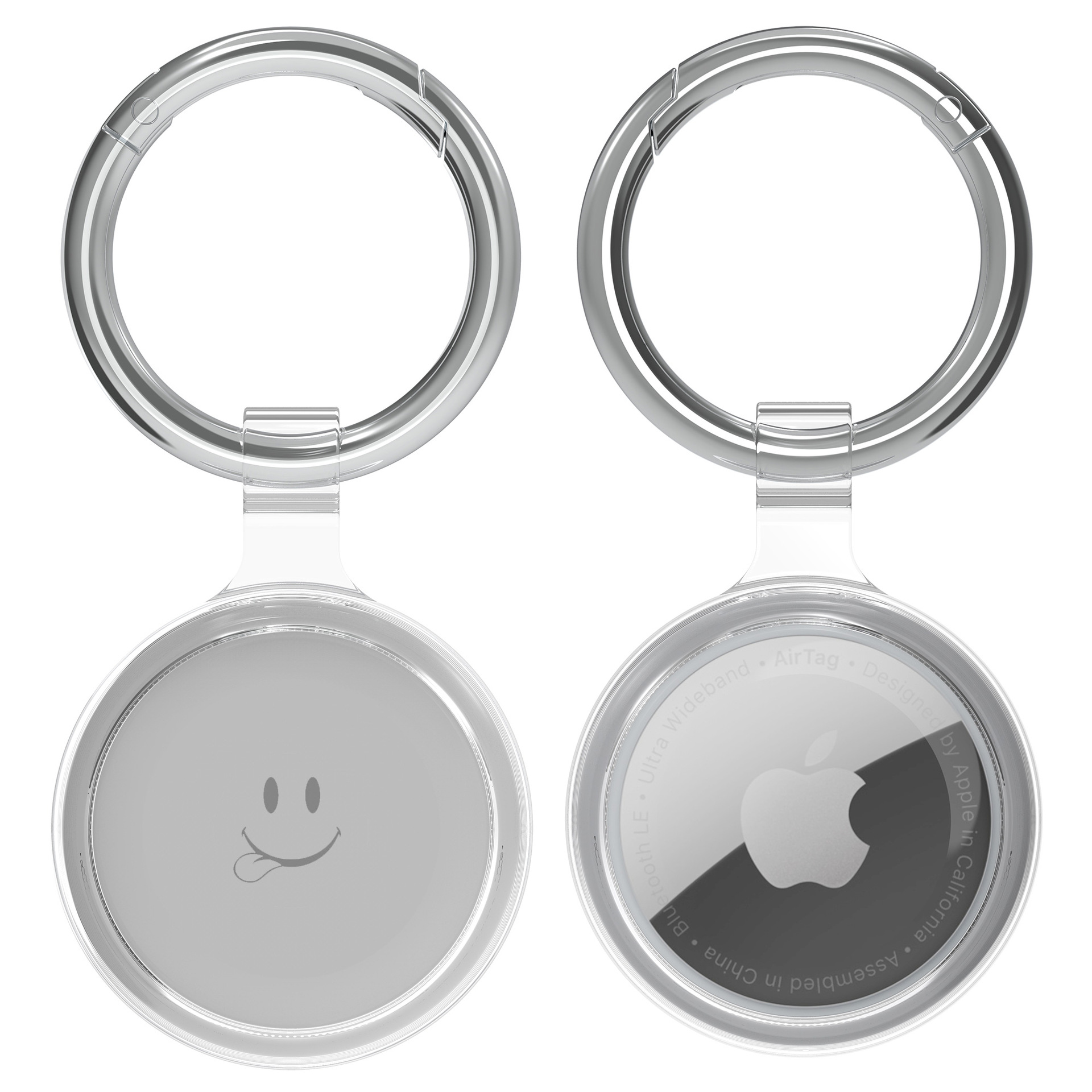 Bao Case Vỏ Bảo Vệ Silicone TPU Trong Suốt Keychain cho Apple AirTag