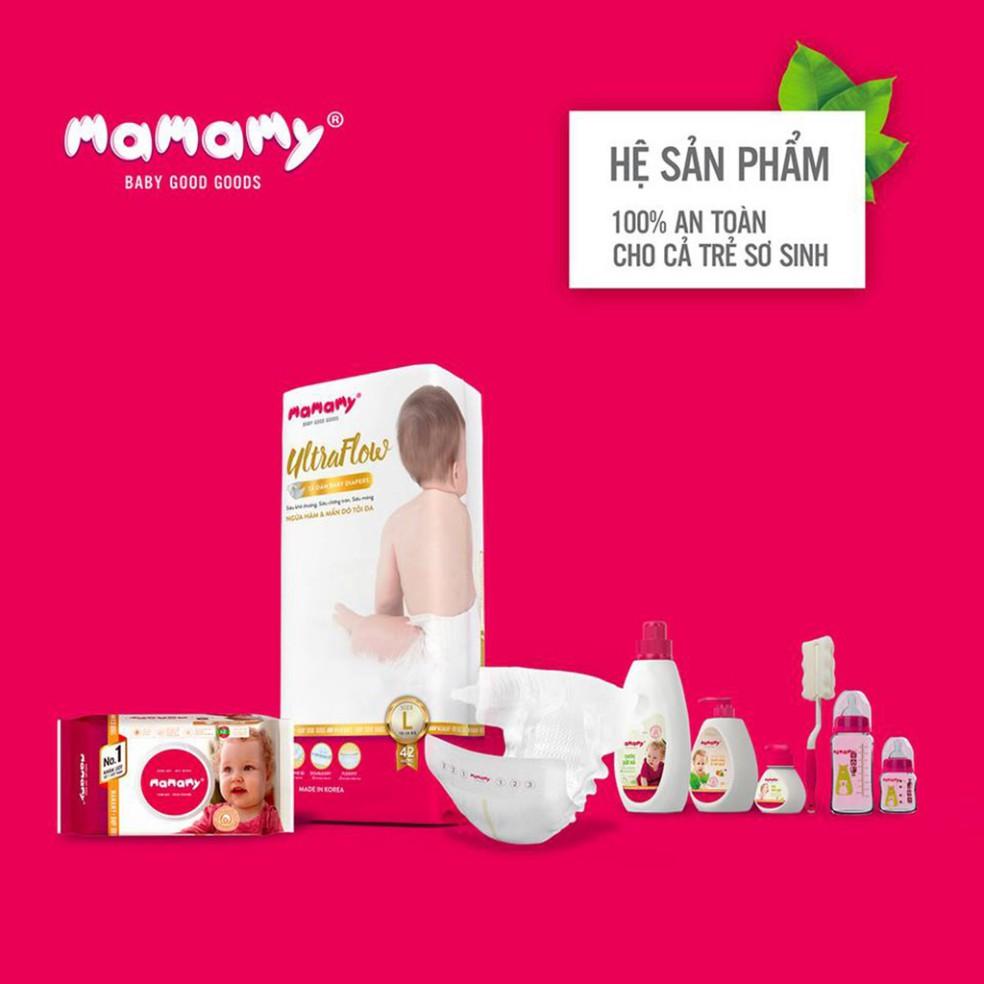 Bọt tắm gội thiên nhiên Mamamy (400ml) + kèm túi bổ sung( 400ml) + tặng kèm 1 gói khăn ướt Beeno 80 tờ