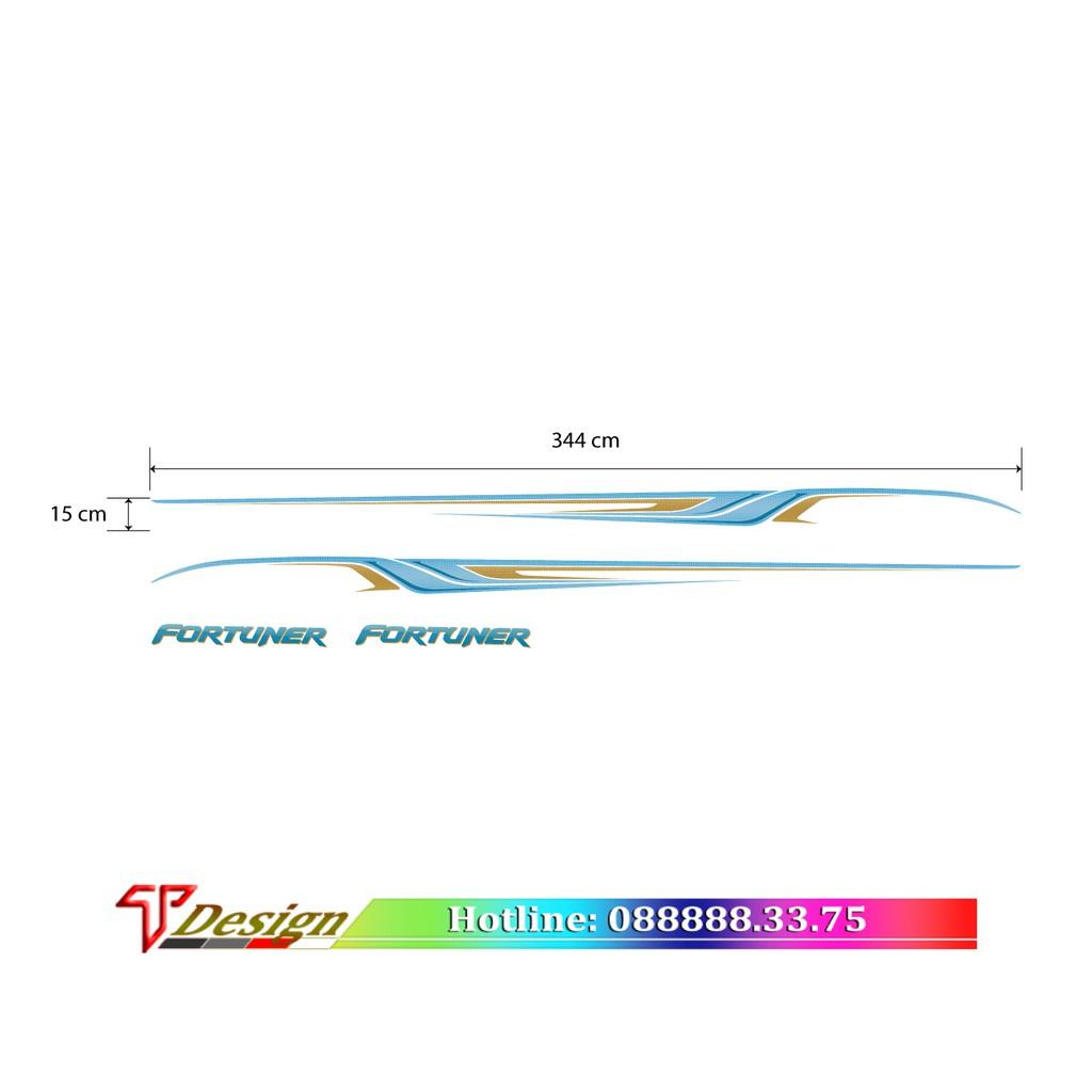 Decal xe, decal xe Fortuner, xe SUV, tem xe 4 chỗ, 7 chỗ WRAP80