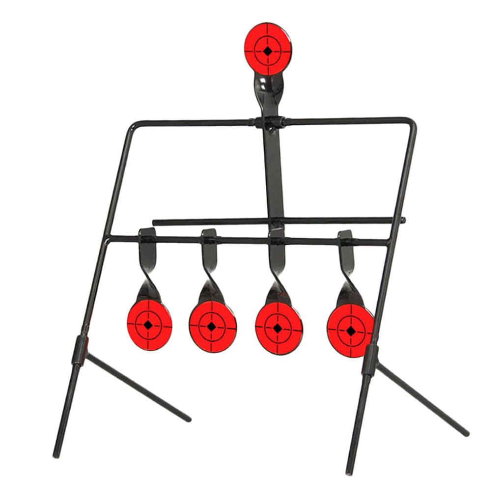 5 Targets Self Resetting Spinning Target Metal Target Stand