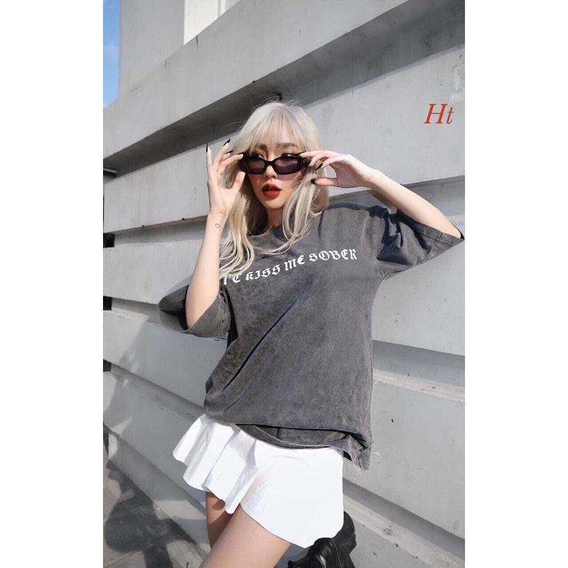 Áo Thun Lỡ Loang One Kiss - Unisex cotton dày dặn