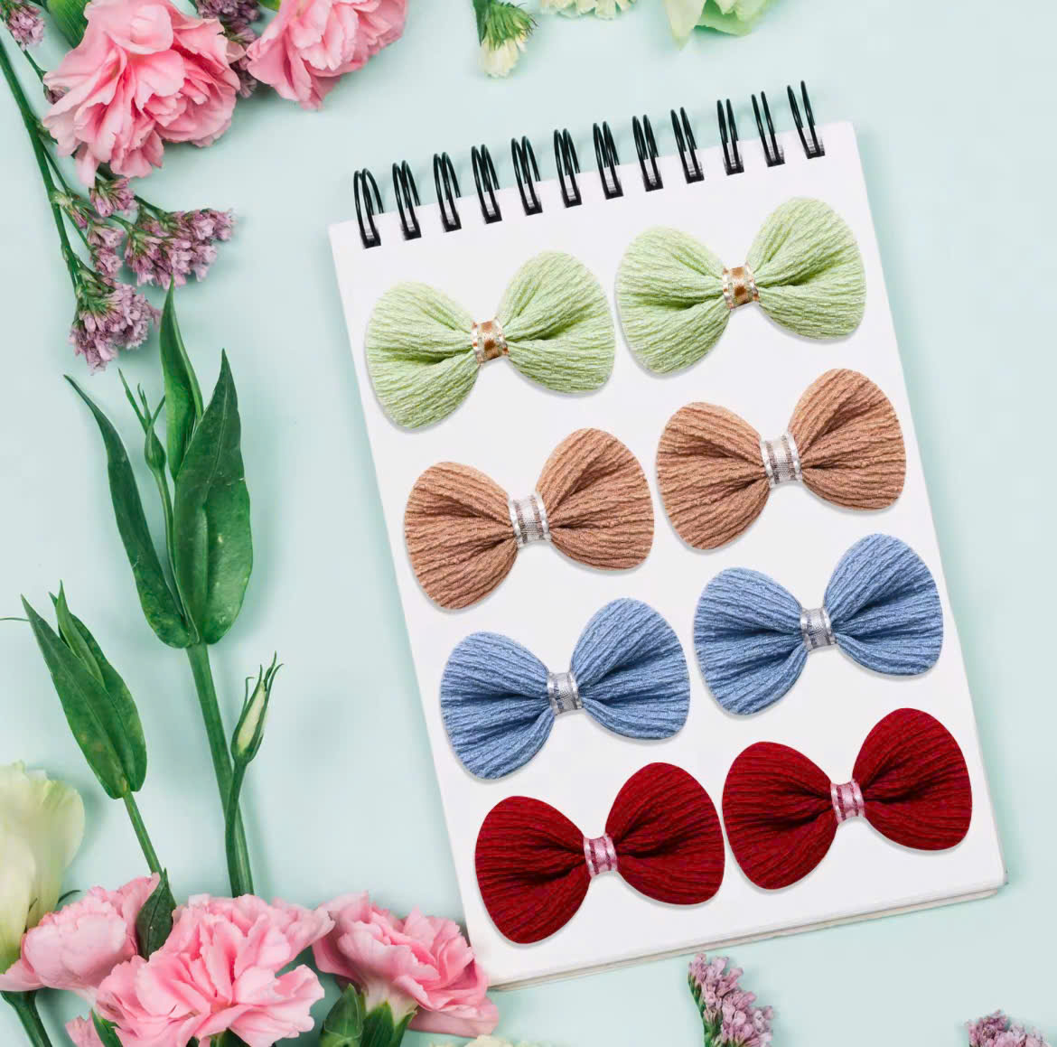 NƠ KẸP TÓC SANG TRỌNG NHIỀU MÀU DỄ THƯƠNG MÃ 13 XINH XẮN CHO THÚ CƯNG CHÓ MÈO