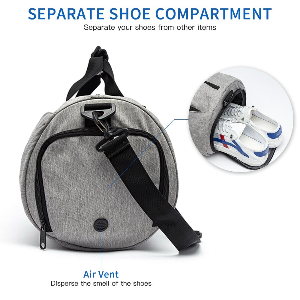 Túi du lịch 33L có ngăn đựng giày và túi, không thấm nước, dành cả nam và nữ