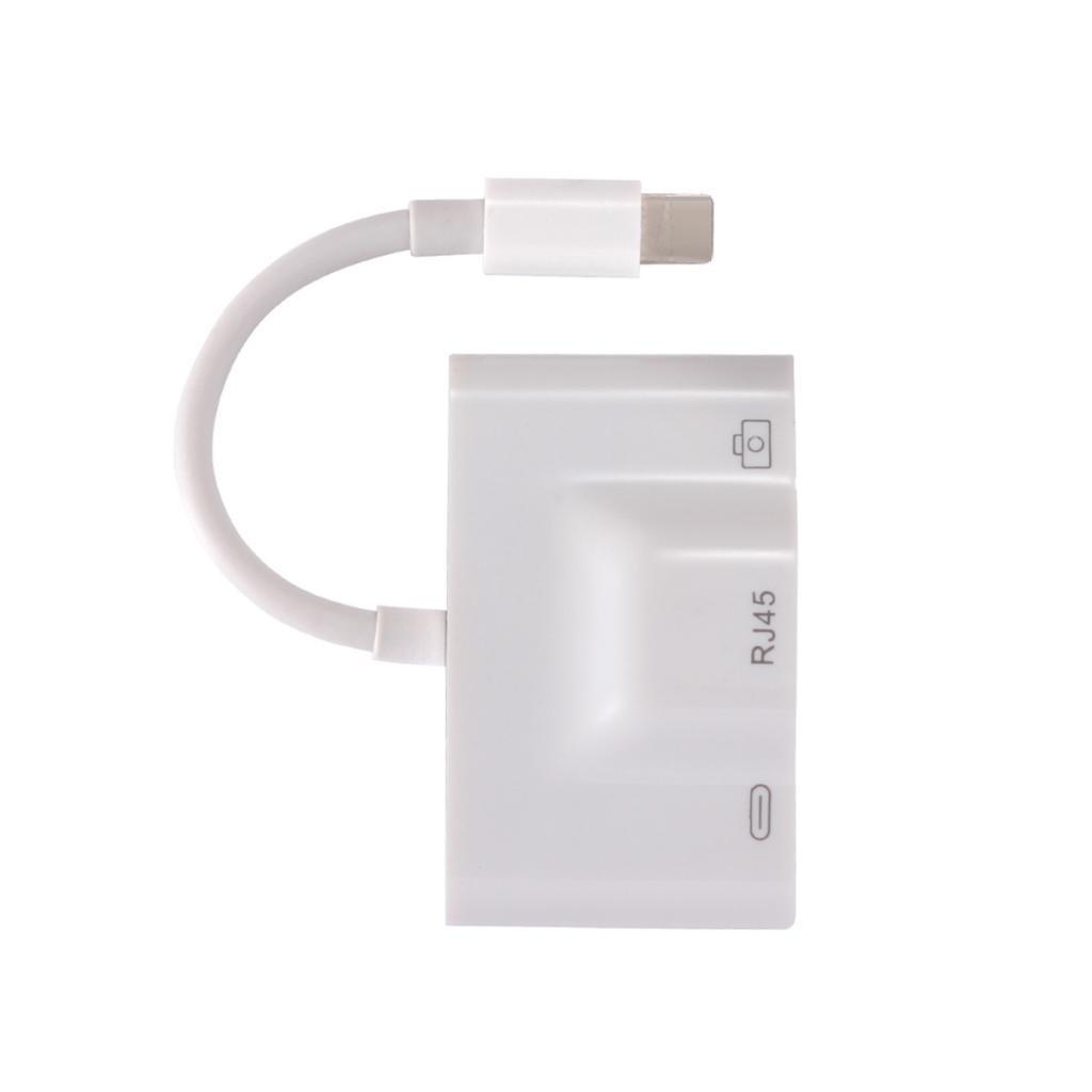 USB 3.0 Camera Adapter Ethernet Adapter Hub Connector to For Apple