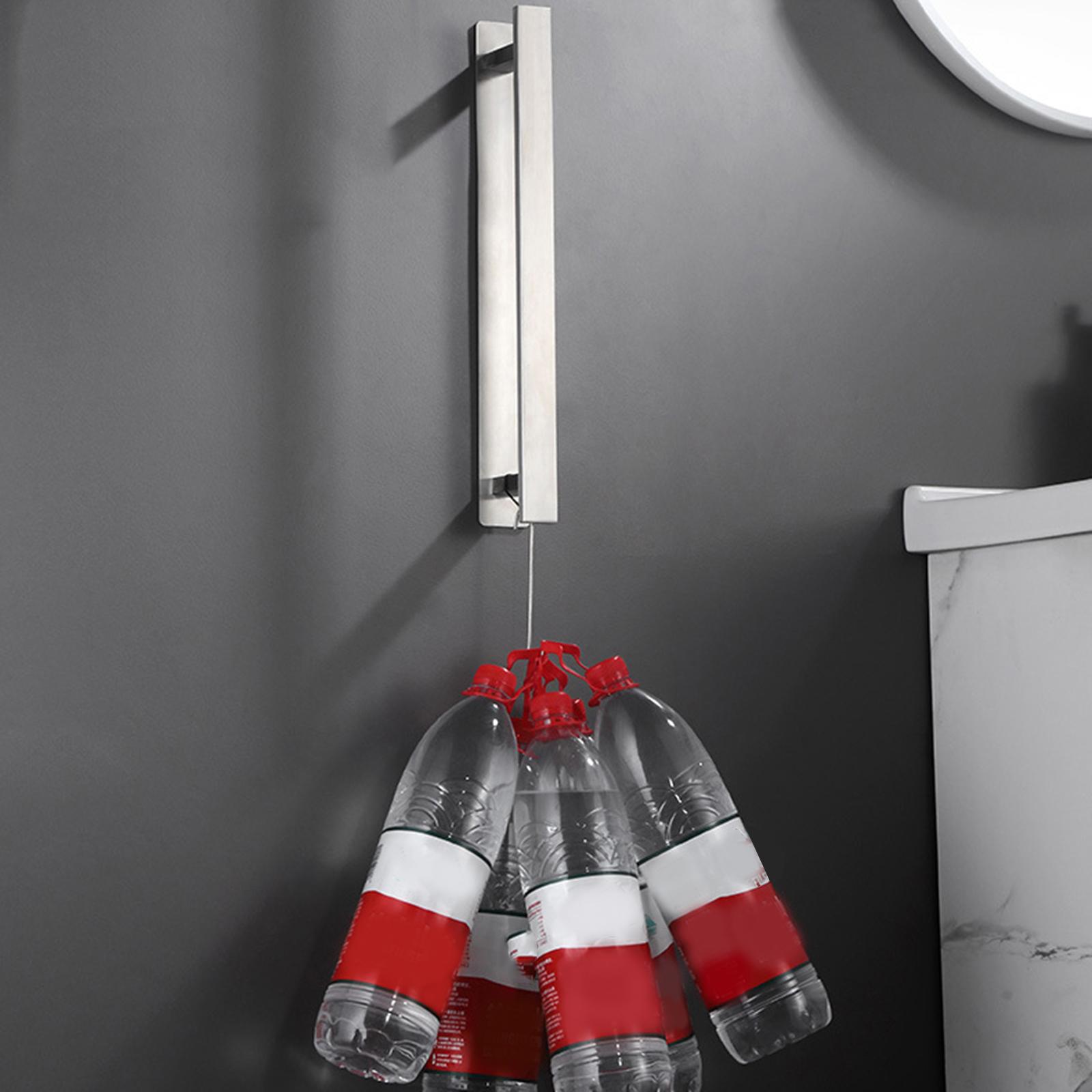 Self-Adhesive Towel Rail Rack Holder Shelf No Drilling for Bathroom Kitchen