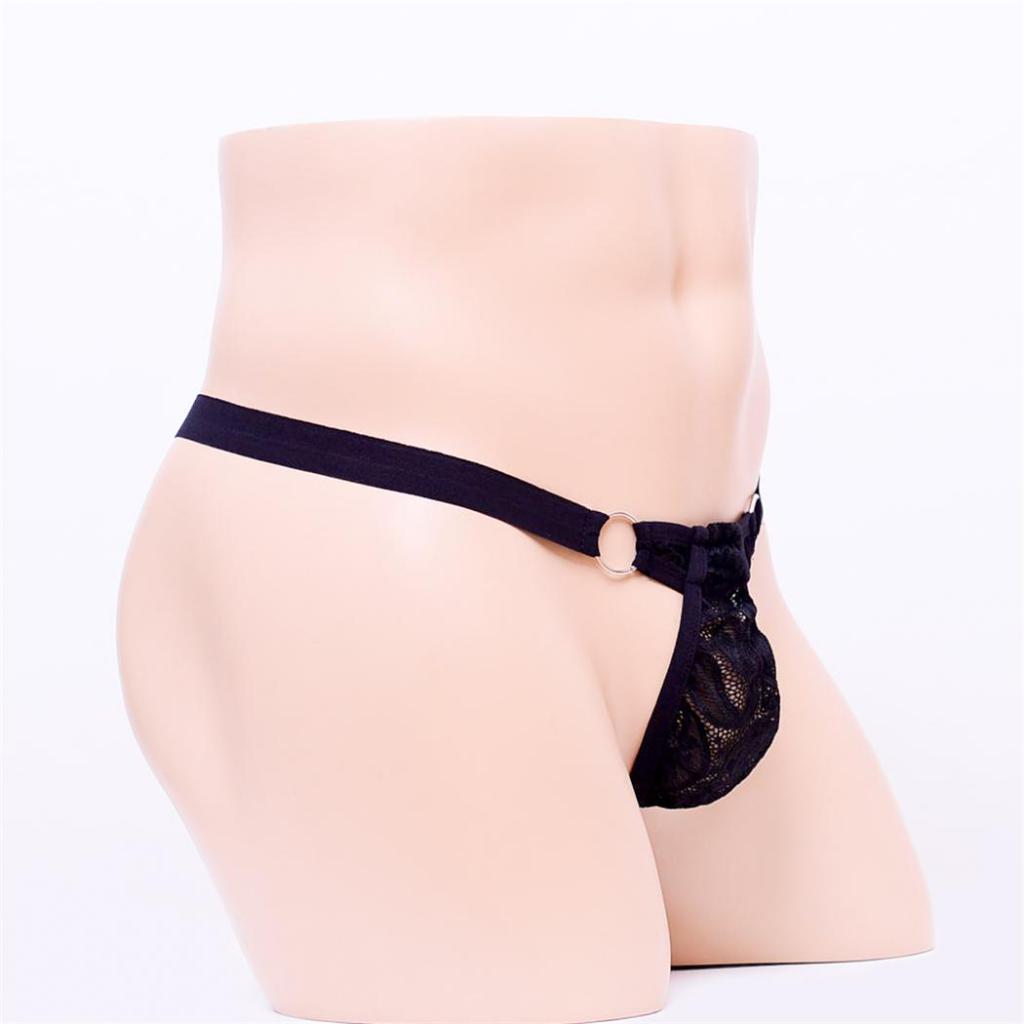 2-3pack Men's 1-Pack Sexy lace Underwear G-string Thong T-back Briefs Shorts
