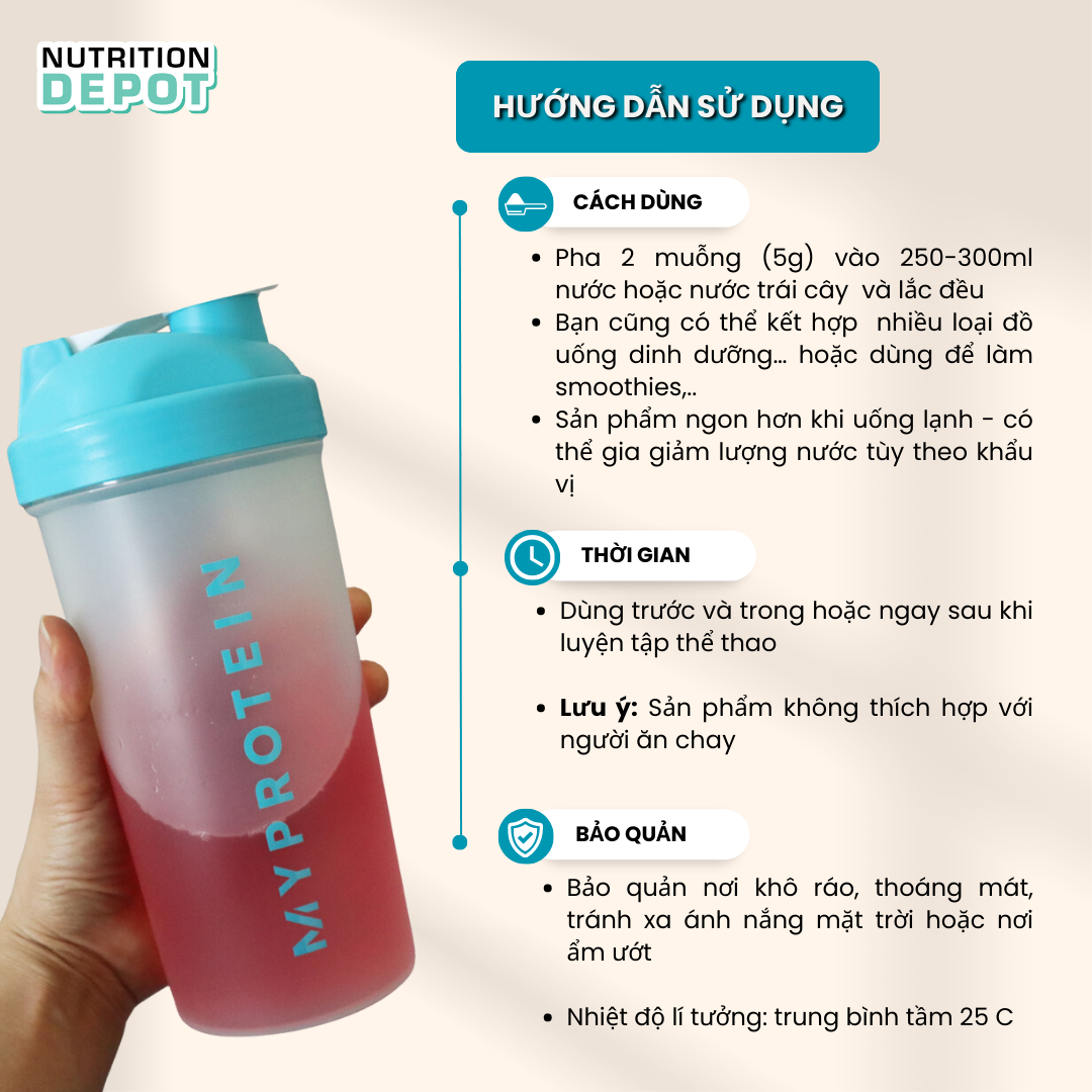 Combo Tăng cơ và phục hồi cơ - Impact Whey Protein 1kg và BCAA 250g Myprotein – Nutrition Depot Vietnam