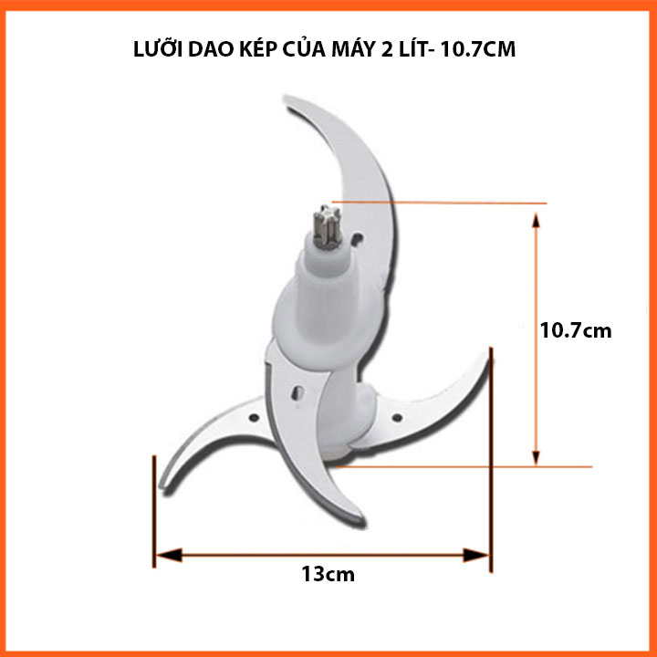 Lưỡi dao kép Thay Thế- Phụ kiện Lưỡi dao máy xay thịt 2 lít-3 lít
