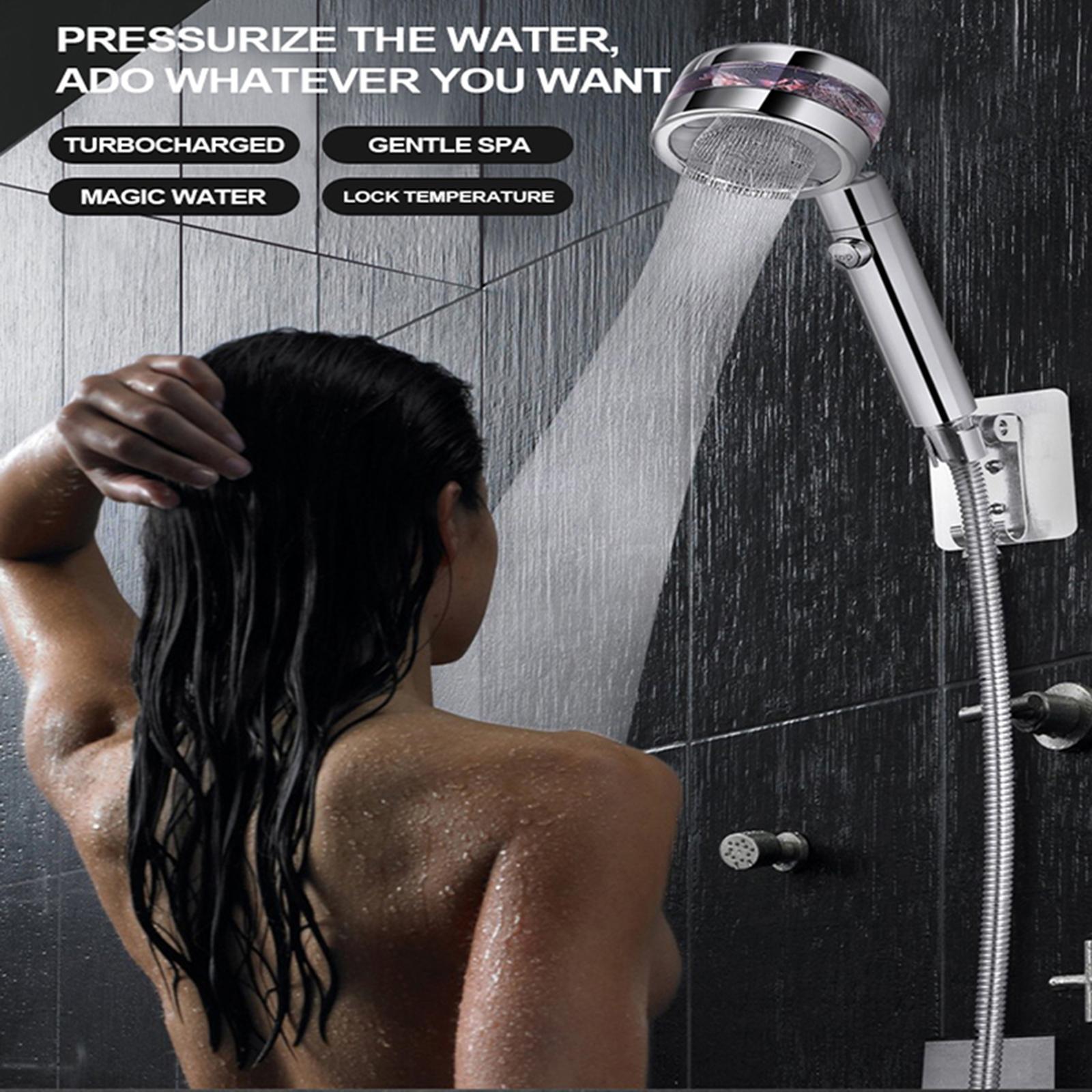 High Pressure Handheld Shower Head for Bathroom Silver
