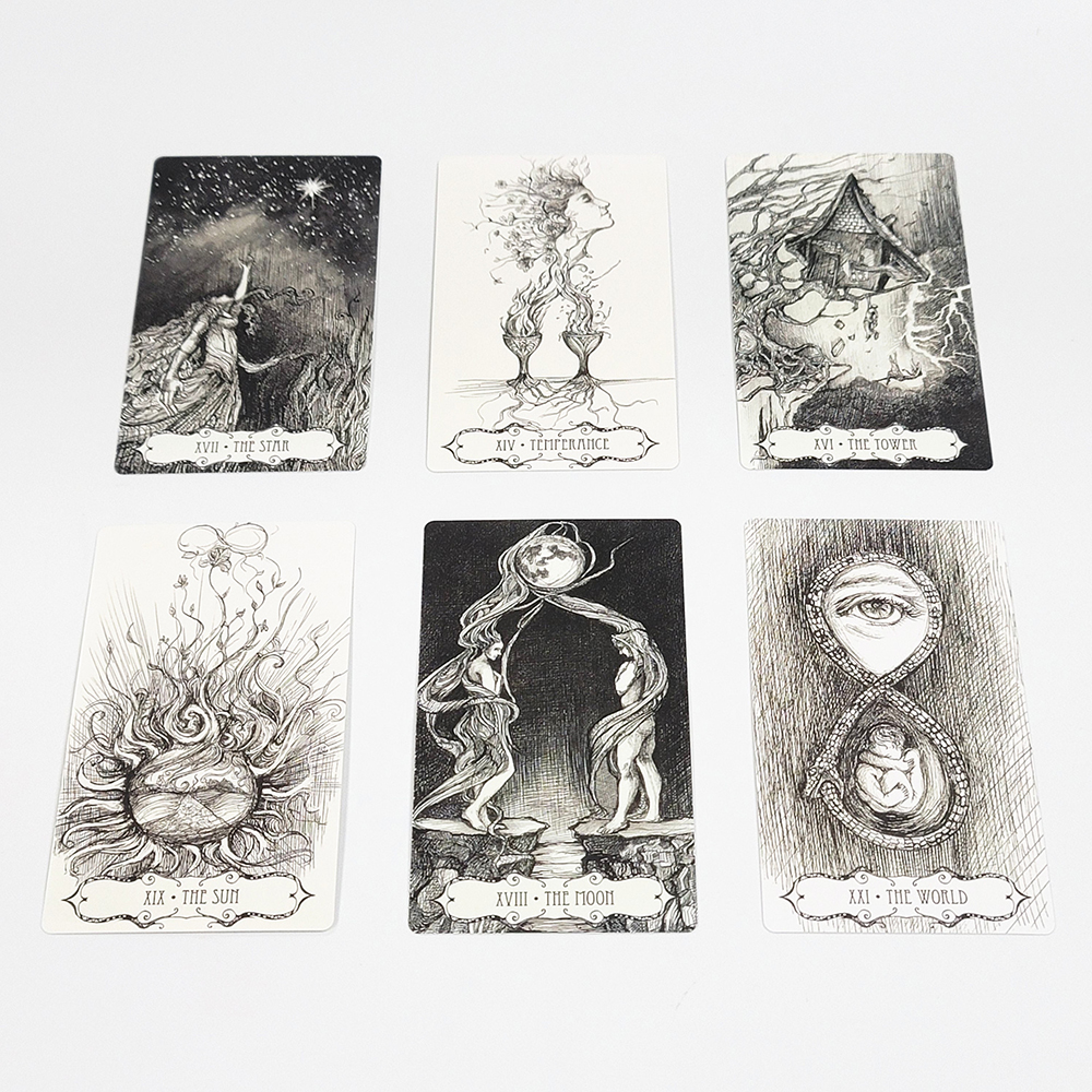 Bộ Bài Tarot Of The Abyss 78 Lá Bài 7x12 Cm Tặng Đá Thanh Tẩy