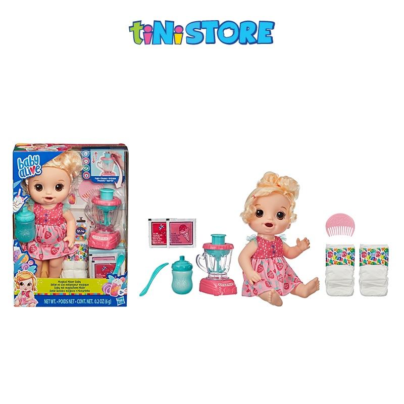 Đồ chơi bé gái Hasbro búp bê em bé xay sinh tố dâu Baby Alive