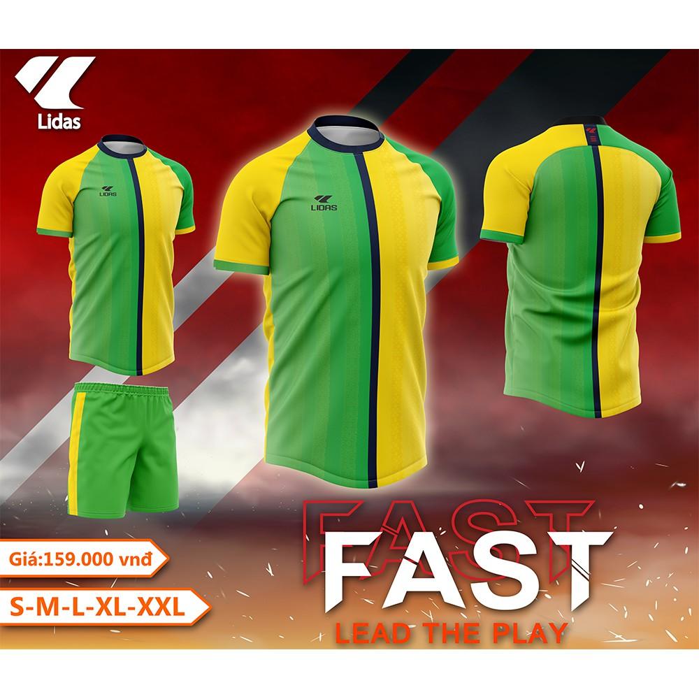 Bộ quần áo thể thao đá bóng Nam - Nữ LIDAS FAST