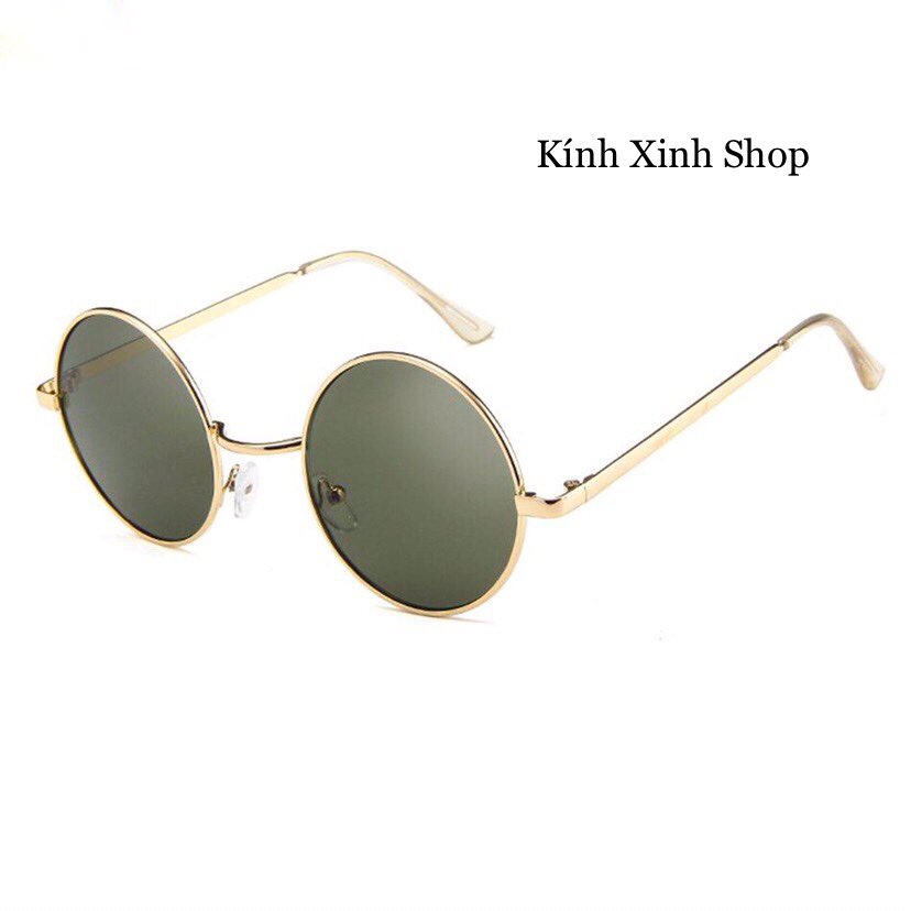  Kính Xinh, Kính râm Mắt tròn nhỏ Phong cách retro ulzzang thời trang + tặng Tuavit Kính Xinh mini 