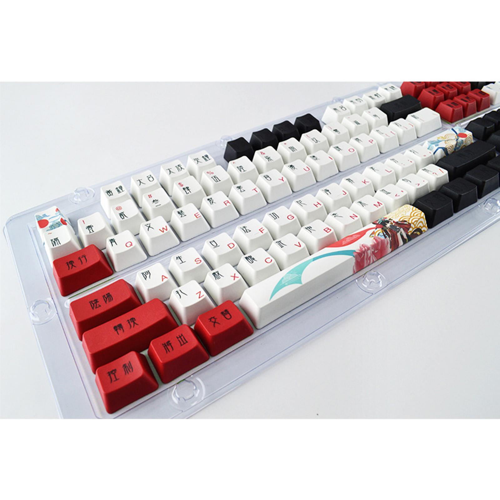 123 Keys PBT Keycaps Kit for Cherry MX Switches Accessories Universal Decorative