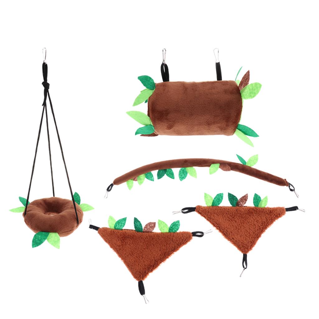Bird Rope Swing Toys Hanging Cage Hammock Swing Hanging Toy for Parakeets