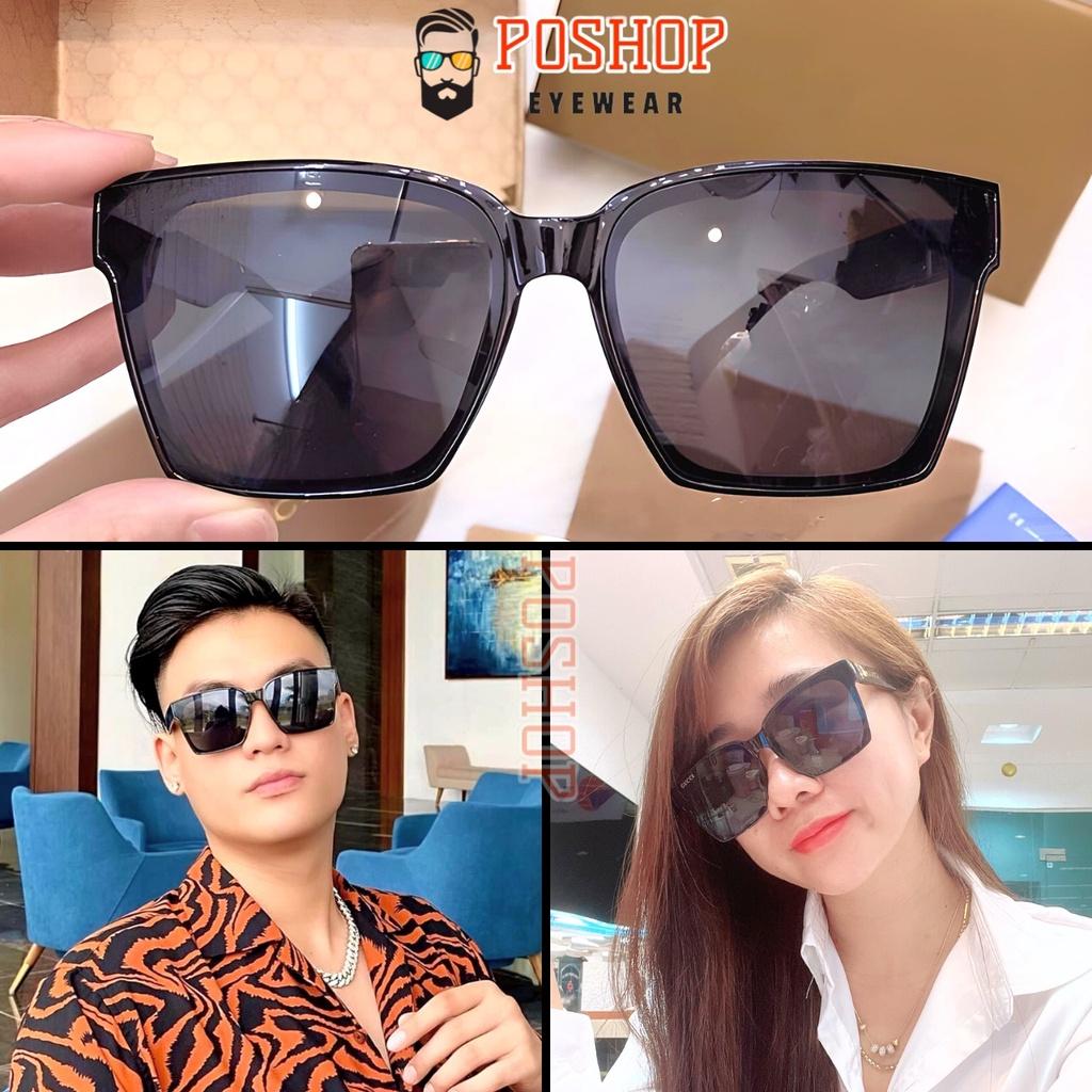 Mắt kính râm cao cấp nam nữ POSHOP chống tia cực tím UV400 thiết kế ôm sát mặt bản to dễ đeo màu sắc thời trang 5006