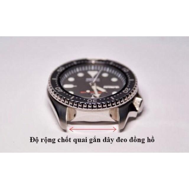 (TẶNG CHỐT VÀ DỤNG CỤ THAY DÂY) Dây kim loại đúc thay cho đồng hồ Casio đủ loại đầu bằng và đầu ôm size 18 20 22