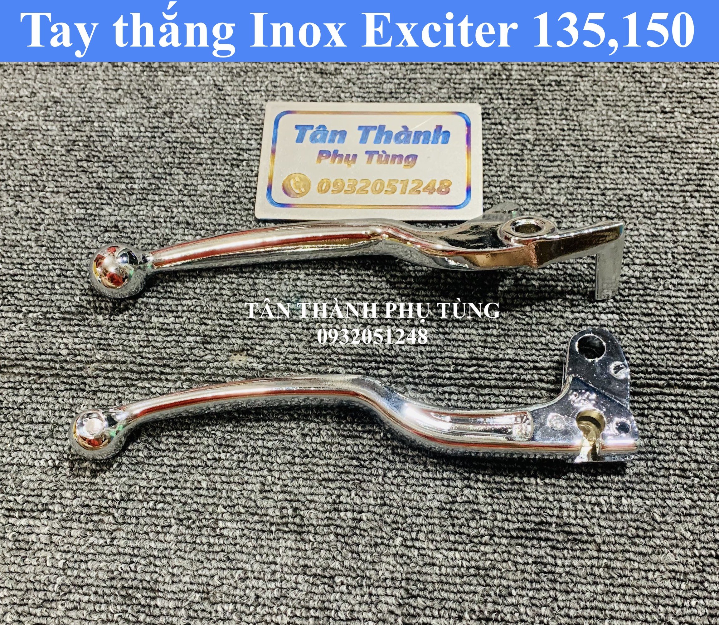 Tay thắng Inox dành cho Exciter 150, 135 (1 cặp)