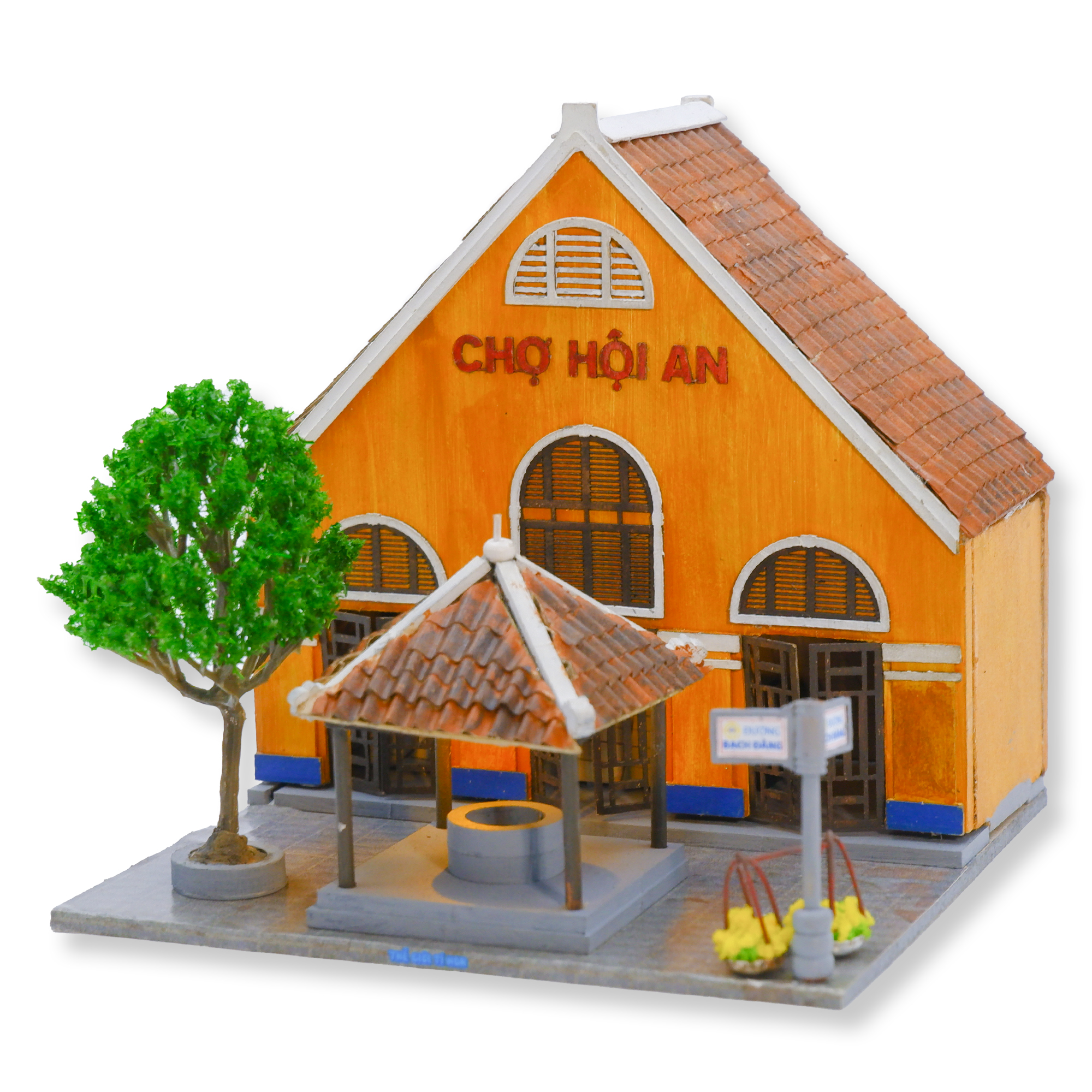 Mô Hình Tự lắp ráp DIY Hội An - HA164-01 CHỢ HỘI AN