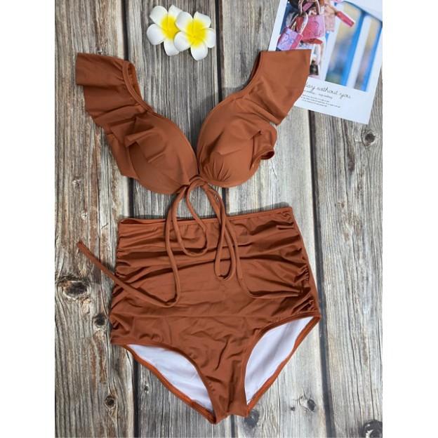 Đồ bơi bikini CÁNH TIÊN NGỰC áo mút dày nâng ngực bèo vai quần