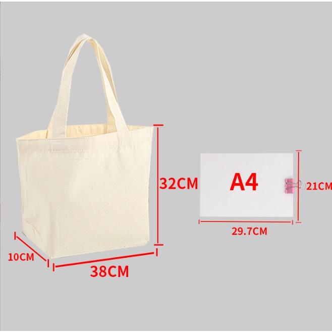 Túi vải bố, Canvas trơn lựa theo phân loại từng màu có mẫu túi khóa kéo có mẫu
