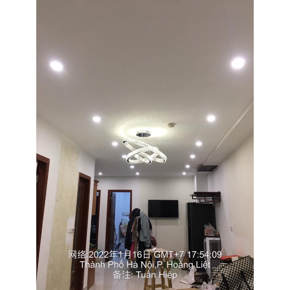 Đèn Chùm Thả Trần 3 Vòng Bản Phale Dày,Khiển Từ Xa,Kích Thước 30x50x70,Trang Trí Phòng Khách,Ngủ Bếp Ăn,Mã G12