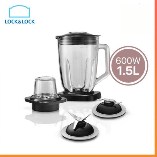 Máy Xay Sinh Tố Lock&amp;Lock 2 Cối Bằng Chất Liệu Thủy Tinh 220-240V, 50/60Hz, Công Suất 600w Dung Tích 1.5L  EJM366 - Hàng Chính Hãng