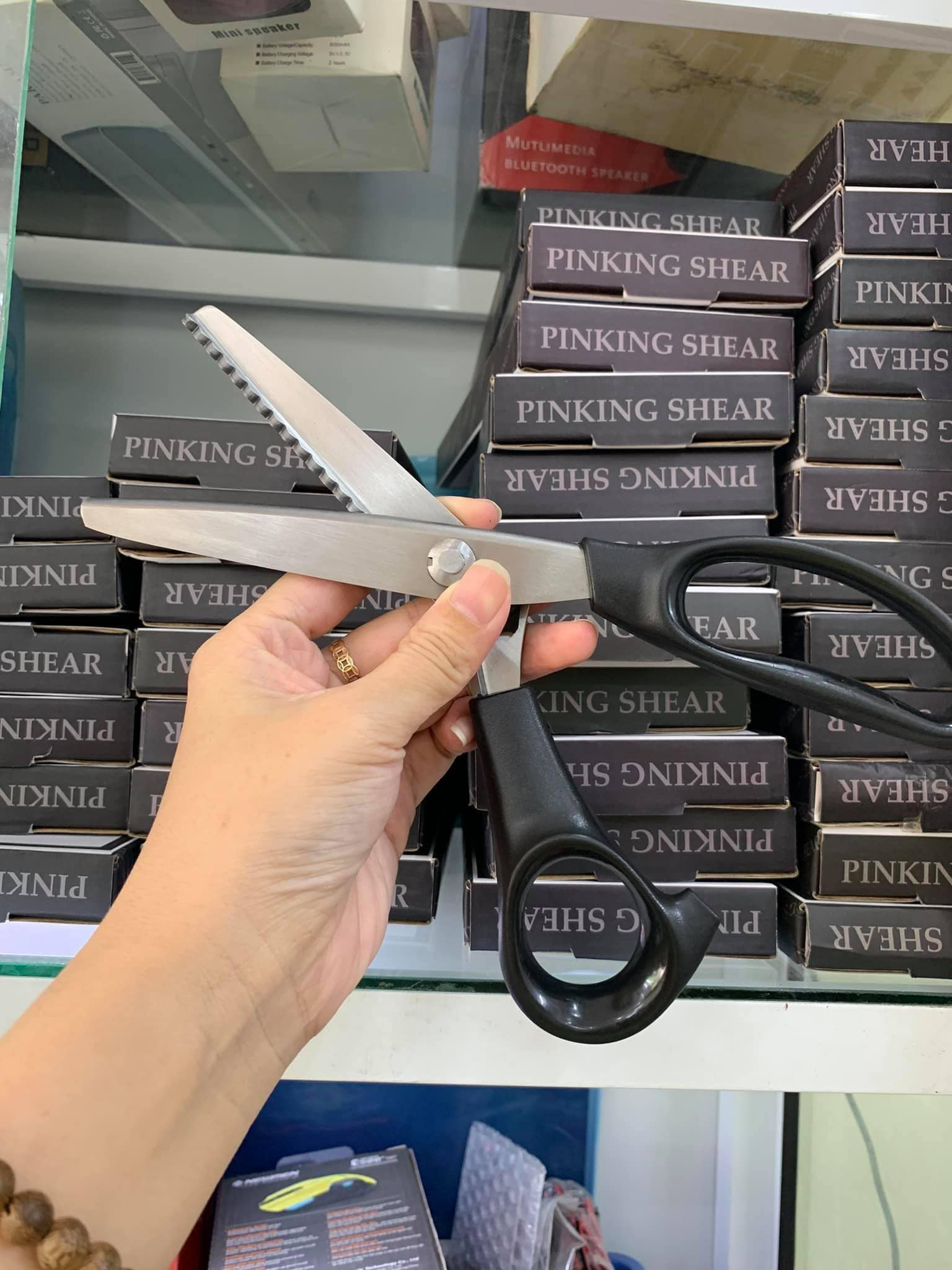 Kéo răng cưa 3 - 18mm, kéo cắt viền hàng cao cấp