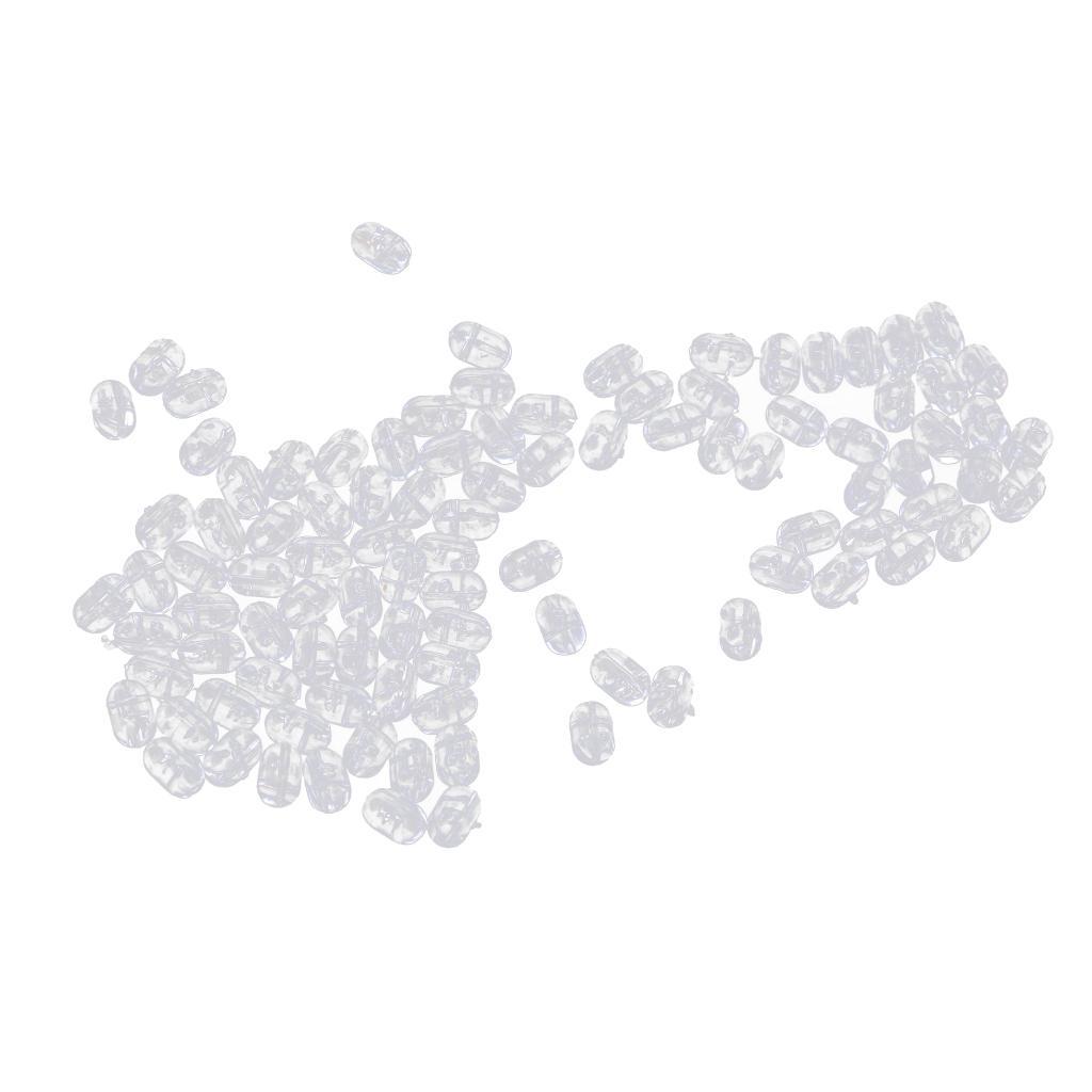 400pcs Lightweight Oval Fishing Beads Rig Making Beads Stop Beads Tackle